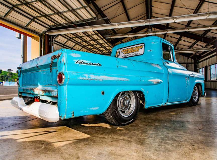Conductive Classics’ Electric Powered ’58 Chevy Pickup